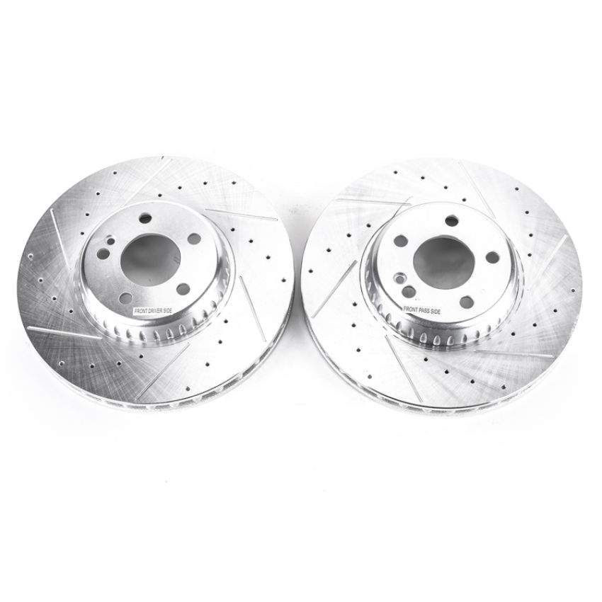 PowerStop EBR1604XPR PowerStop Evolution Performance Drilled, Slotted & Plated Brake Rotor Pair