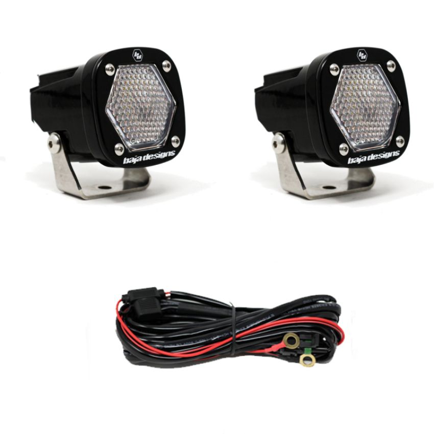 Baja Designs 387806 S1 Black LED Auxiliary Light Pod Pair