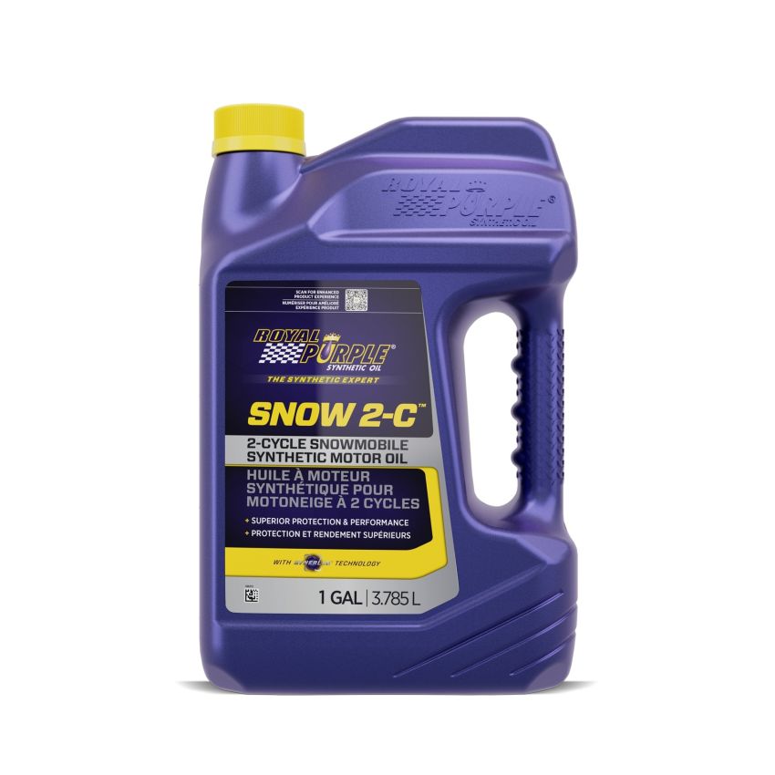Royal Purple 43511 Snow 2-C Synthetic 2-Cycle Snowmobile Motor Oil - 1 Gallon