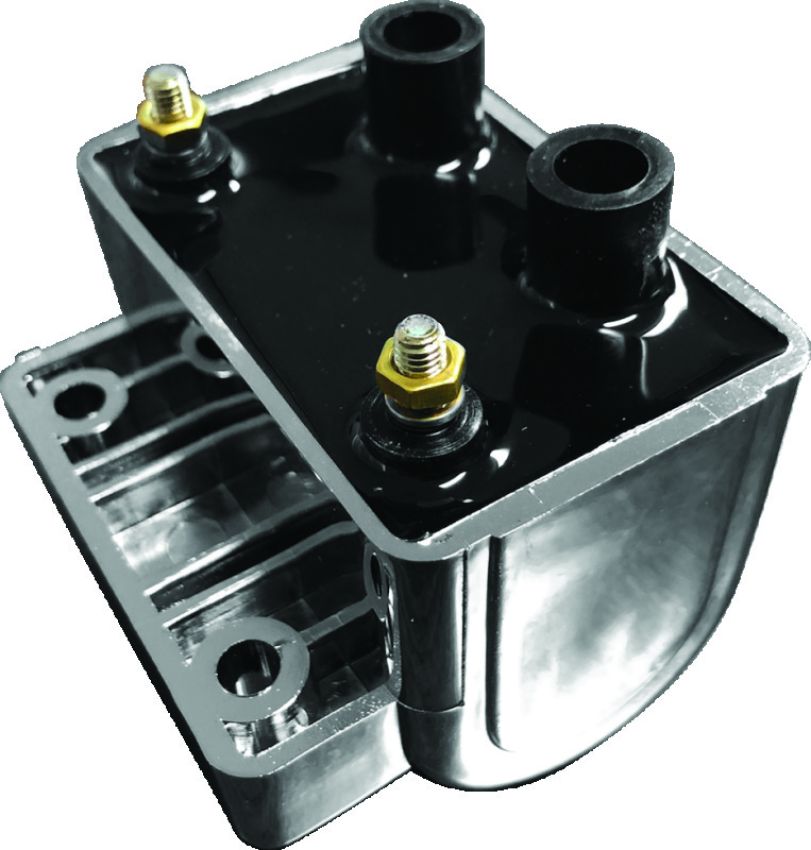 TwinPower 210535 Twin Power 65-79 Big Twin and XL Ignition Coil Chrome Replaces H-D 31609-65A 5 Ohm