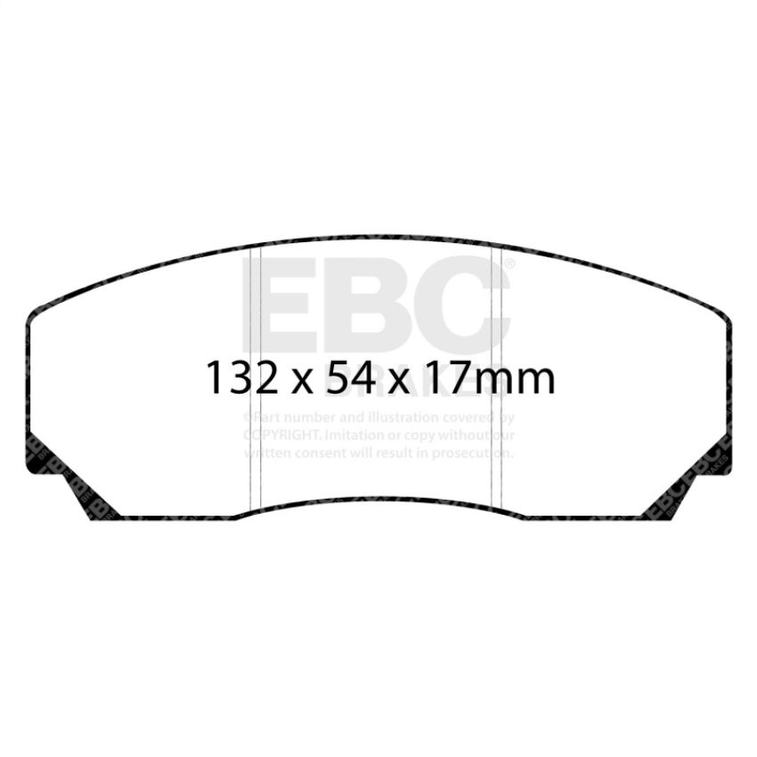 EBC Brakes DP4002R Yellowstuff Street And Track Brake Pads