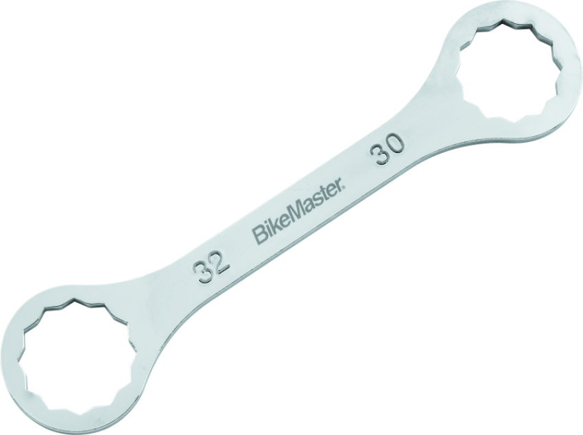 BikeMaster 150334 Steering Stem and Fork Cap Wrench - 30mm 12-pt x 32mm 12-pt