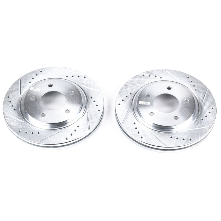 PowerStop AR8254XPR PowerStop Evolution Performance Drilled, Slotted & Plated Brake Rotor Pair