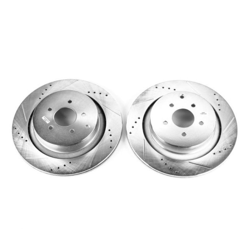 PowerStop JBR1386XPR PowerStop Evolution Performance Drilled, Slotted & Plated Brake Rotor Pair