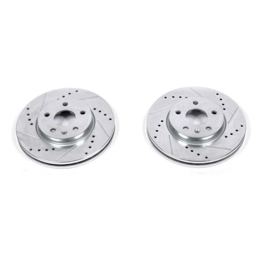 PowerStop AR82148XPR PowerStop Evolution Performance Drilled, Slotted & Plated Brake Rotor Pair