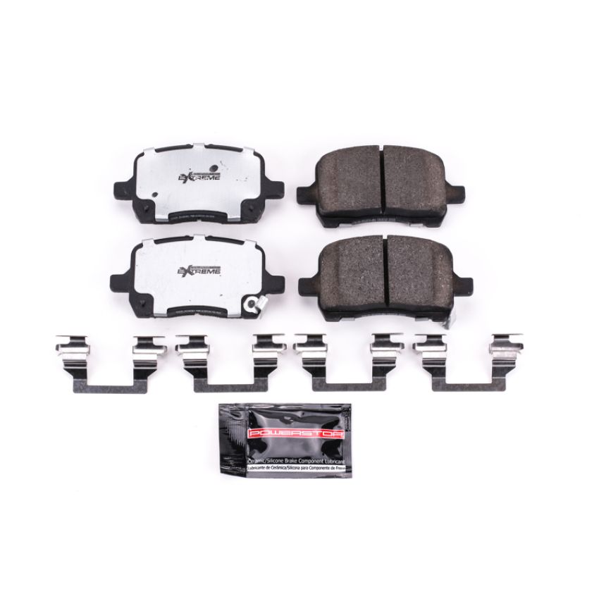 PowerStop Z26-1028 PowerStop - Z26 Performance Carbon-Fiber Ceramic Brake Pads with Hardware Kit