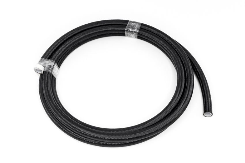#6 Black Nylon Braided PTFE Hose  10 feet