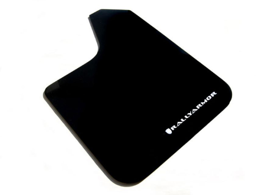 Rally Armor MF12-BAS-WH Black Mud Flap/White Logo