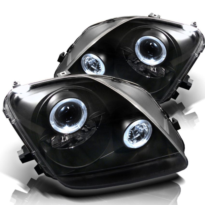 SPYDER 5011039 Projector Headlights - LED Halo - Black