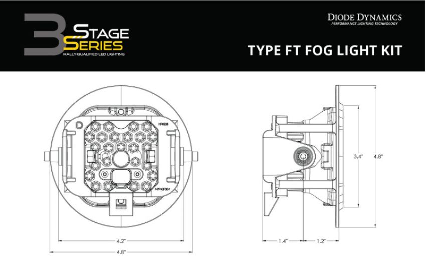 Diode Dynamics DD7019 SS3 Sport Type FT Kit ABL - White SAE Driving
