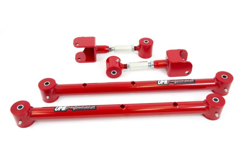 UMI Performance 401525-R 68-72 GM A-Body Lower Control Arm & Adjustable Upper Control Arm Kit