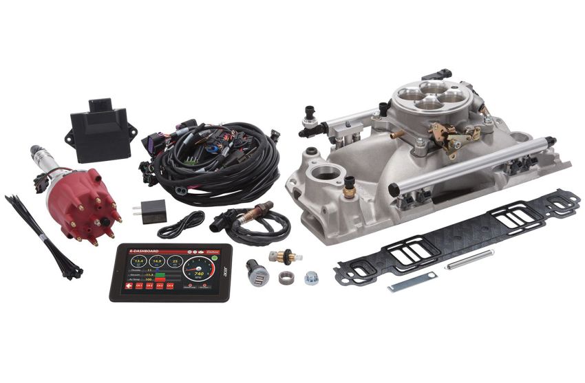 Edelbrock 35690 Pro Flo 4 EFI System Seq Port SBC 1986 & Earlier 675 Max HP 42lb/hr