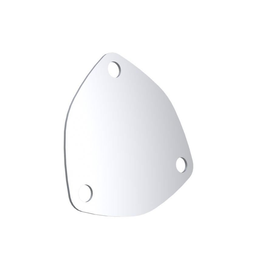 QTP 10300C 3in Bolt-On QTEC 3 Bolt Cover Plate