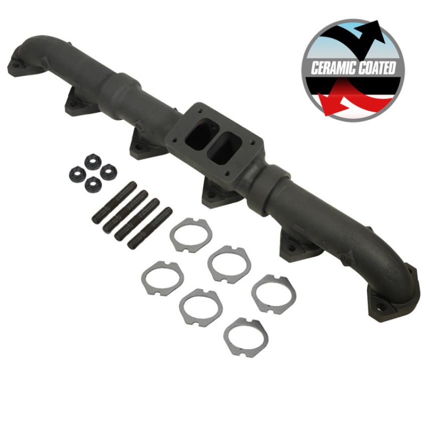 BD Diesel 1048002 93-98 Caterpillar 3406E  / 99-03 C15 Non-Acert CAT T6 Ceramic Coated Exhaust Manifold