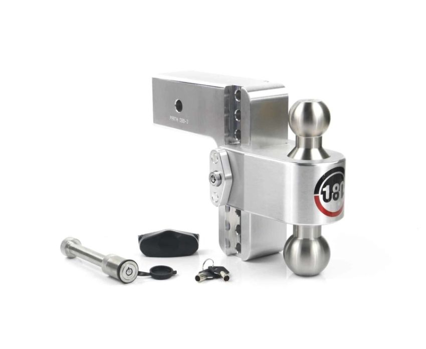 Weigh Safe LTB6-3-KA 180 Hitch 6in Drop Hitch & 3in Shank (10K/21K GTWR) w/WS05 - Aluminum