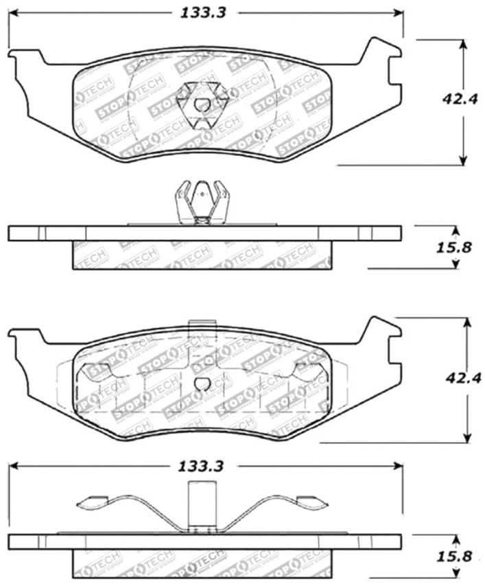 Stoptech 309.05120 Performance Brake Pads