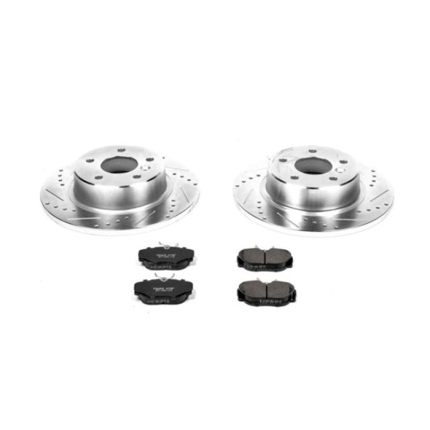 PowerStop K6152 Z23 Daily Driver Carbon-Fiber Ceramic Brake Pad and Drilled & Slotted Rotor Kit
