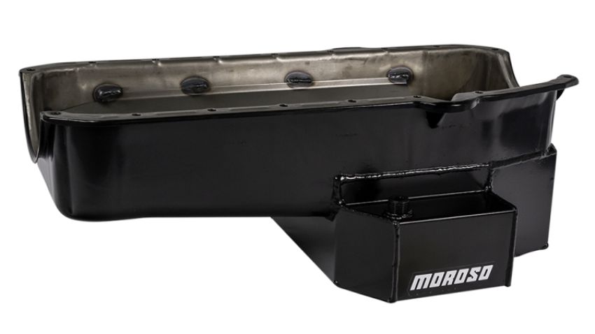 MOROSO MOR21813 SBC RR 7qt Oil Pan w/LH Dipstick Pre-1980