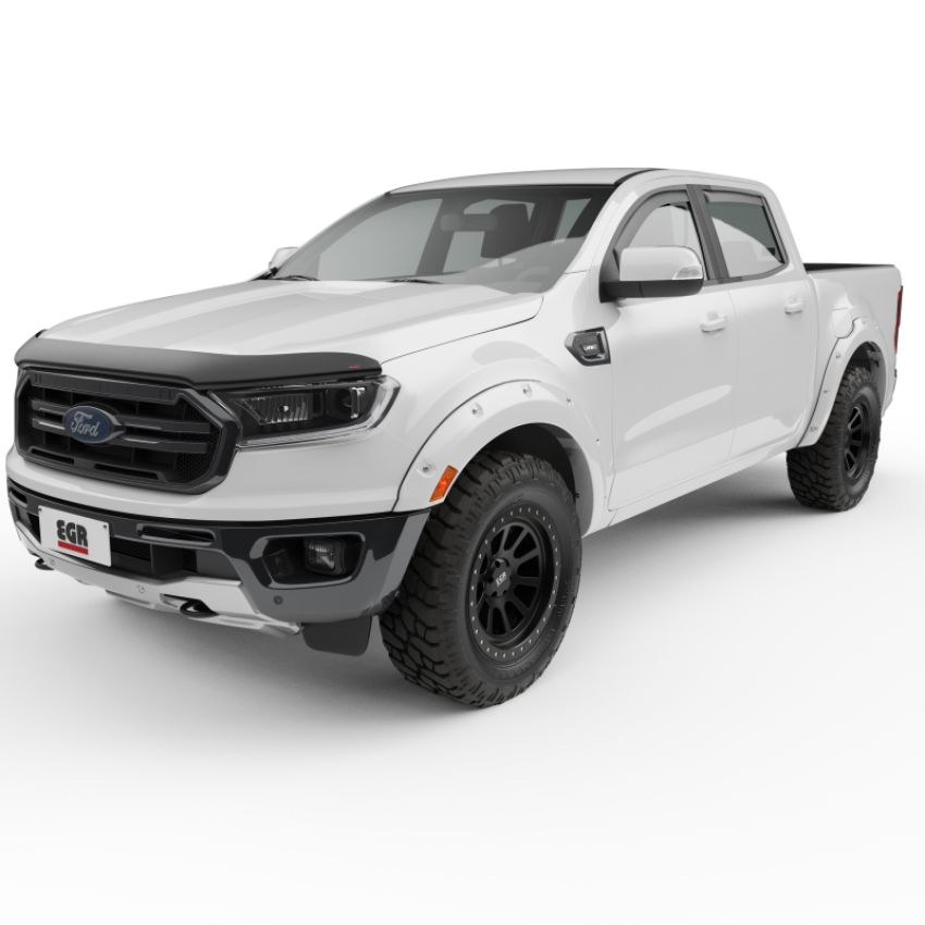 EGR 793554-YZ 19-22 Ford Ranger Painted To Code Oxford Traditional Bolt-On Look Fender Flares White Set Of 4