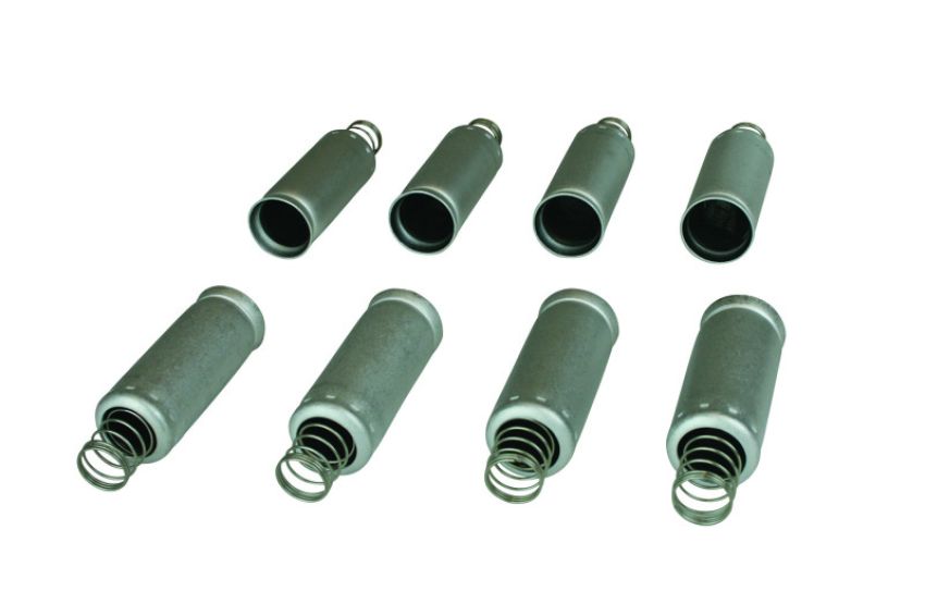 Moroso 72953 GM LS Spark Plug Wire Set Heat Shields - Aluminum - 8 Pack