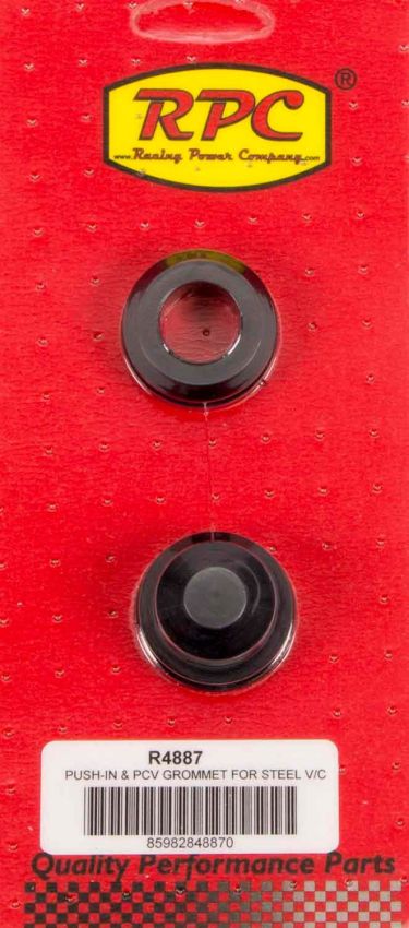 RACING POWER CO-PACKAGED RPCR4887 1-1/4 OD x 3/4 ID Steel V/C Rubber Grommets (2)