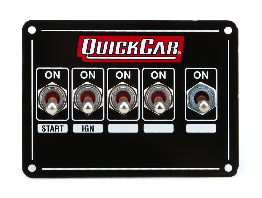 QUICKCAR RACING PRODUCTS QRP50-7713 Ignition Panel - Dual Ing. w/X-Over & 3 Whl Bk