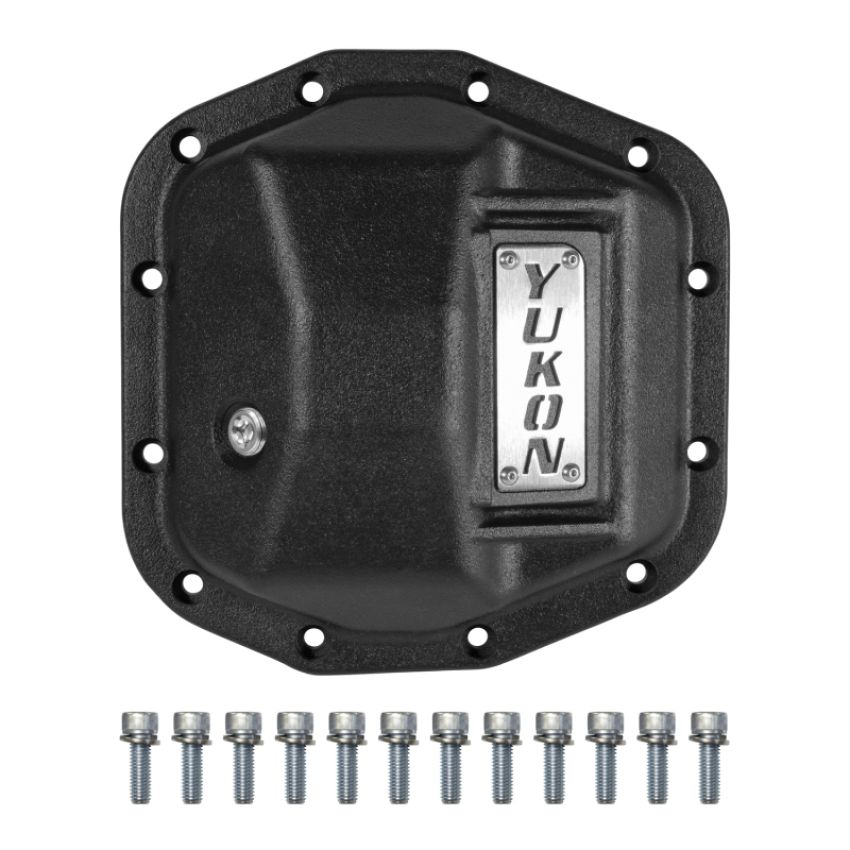 Yukon Gear & Axle YHCC-D44JL-FRONT Yukon Gear Hardcore Front Nodular Iron Cover for Jeep Wrangler JL Dana 44/210mm