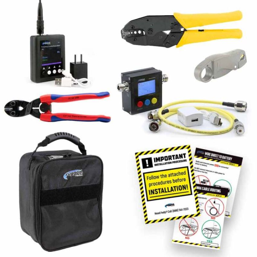 Rugged Radios TECH-TOOL-KIT Technician Tool Kit with Carrying Bag