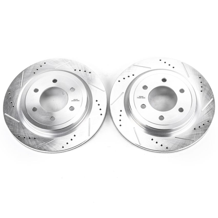 PowerStop AR85195XPR PowerStop Evolution Performance Drilled, Slotted & Plated Brake Rotor Pair