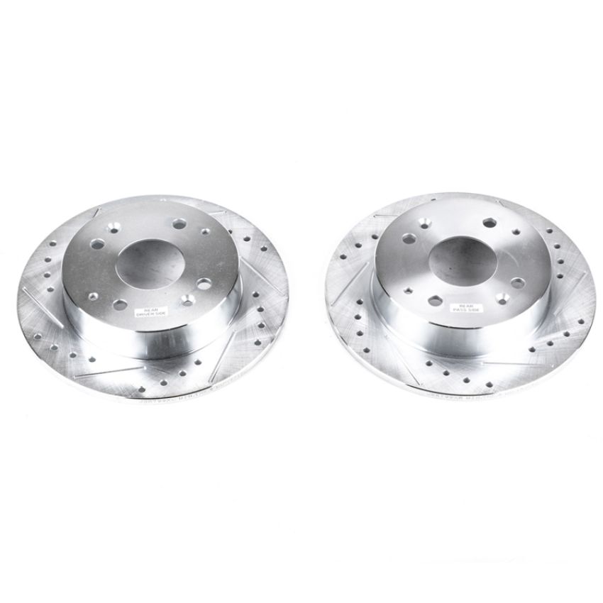 PowerStop JBR799XPR PowerStop Evolution Performance Drilled, Slotted & Plated Brake Rotor Pair