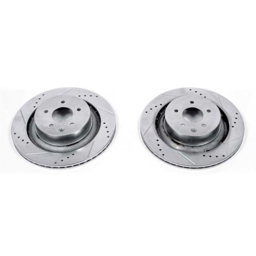 PowerStop JBR1341XPR PowerStop Evolution Performance Drilled, Slotted & Plated Brake Rotor Pair