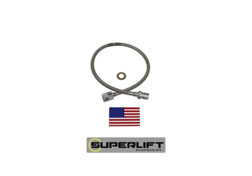 Superlift 91336 71-87 GM Pickup/71-91 Blazer/Suburban w/ 8-12in Lift Kit (Single) Bullet Proof Brake Hose