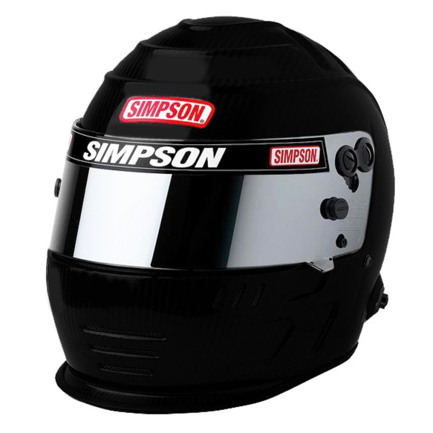 SIMPSON SAFETY SIM7707128 Helmet Speedway Shark 7-1/2 Flat Black SA2020