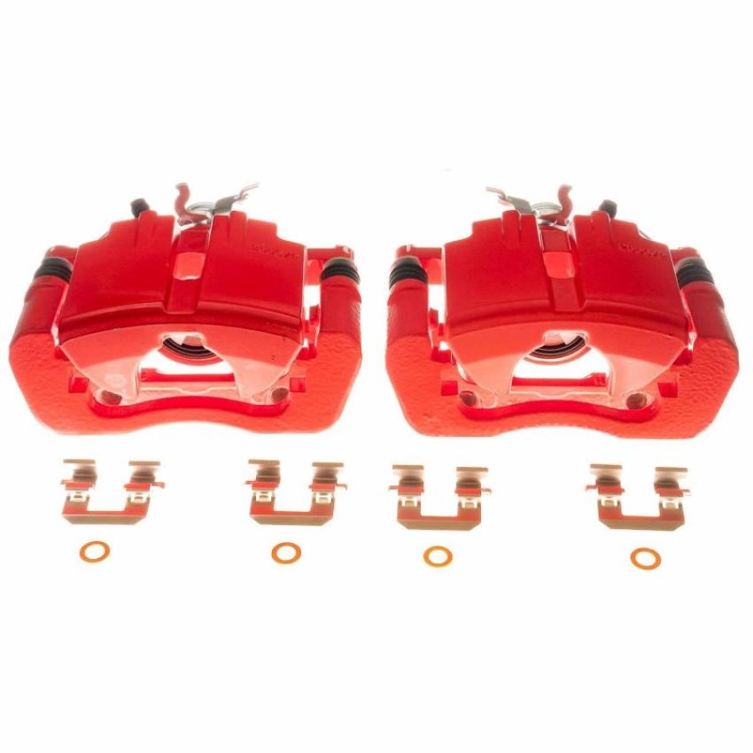 PowerStop S15028 Red Powder Coated Calipers