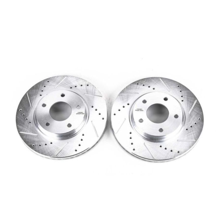 PowerStop JBR1129XPR PowerStop Evolution Performance Drilled, Slotted & Plated Brake Rotor Pair
