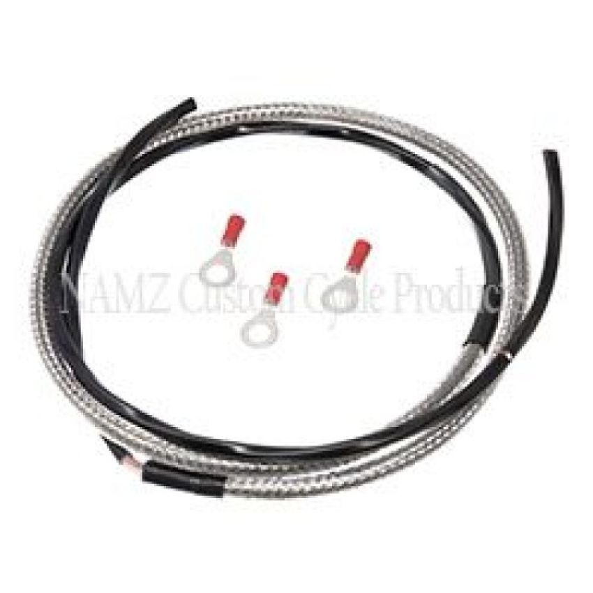 NAMZ NTH-4801 Tachometer Harness (SS Braided & Clear Coated)
