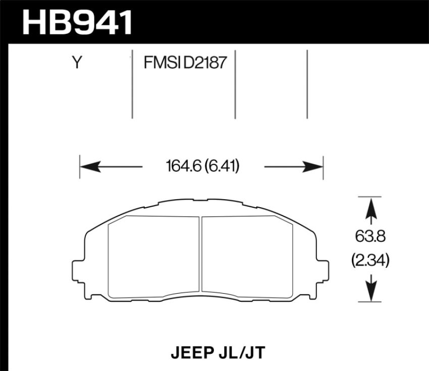 Hawk Performance HB941Y.712 LTS Disc Brake Pad