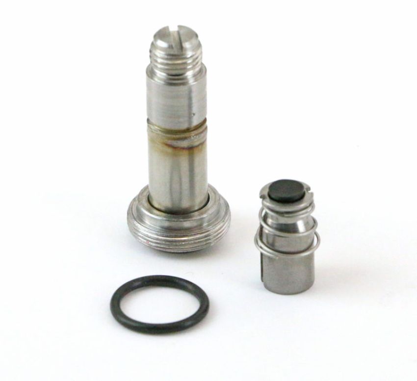 Ridetech 31931301 Stem assembly for RidePro valve with round, steel coil cover.