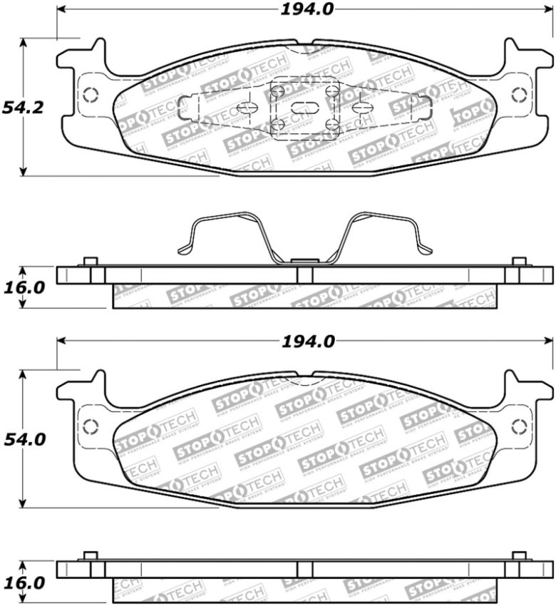 Stoptech 305.06320 Street Select Brake Pads
