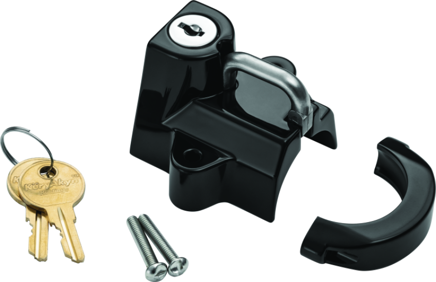 Kuryakyn 4619 Universal Helmet Lock 1-1/4-1-1/2 Black