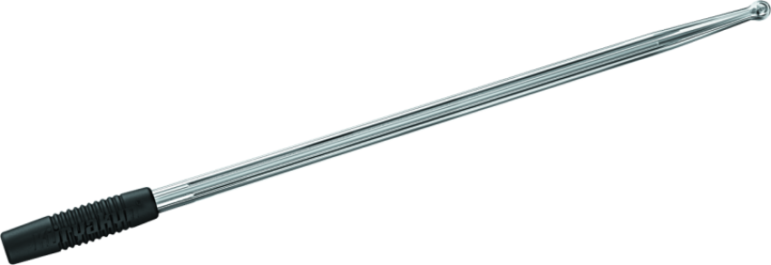 Kuryakyn 863 Billet Antenna Round/Grooved Chrome