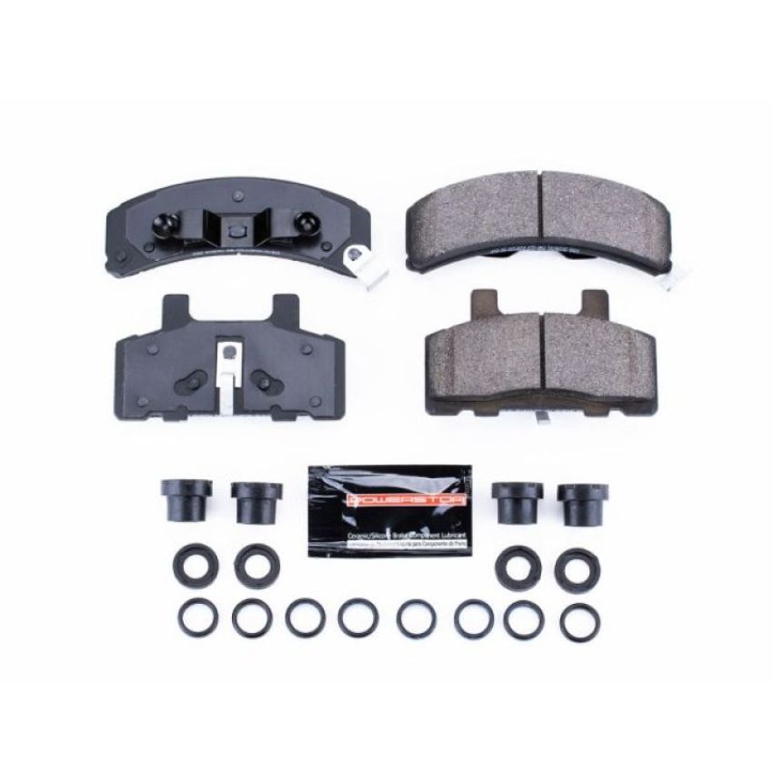 PowerStop Z23-368 PowerStop - Z23 Daily Driver Carbon-Fiber Ceramic Brake Pads with Hardware Kit