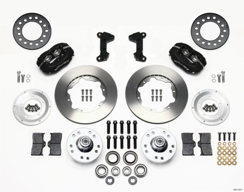 Wilwood 140-11017 Forged Dynalite Front Kit 11.00in 74-80 Pinto/Mustang II Disc Spindle only