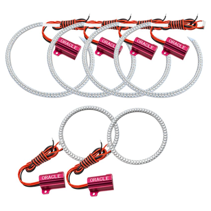 ORACLE Lighting 2627-003 Oracle Jeep Grand Cherokee 11-13 LED Headlight Halo Kit - Red