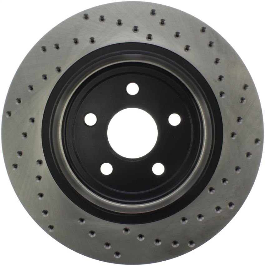 Stoptech 128.58009R Sport Cross Drilled Brake Rotor - Front Left