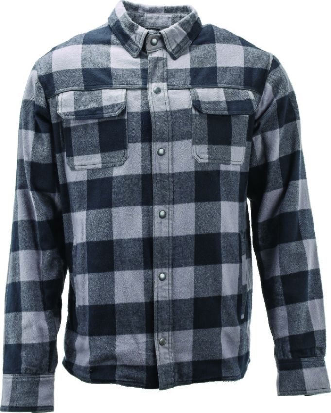 Kuryakyn 094522 Leather By River Road Vise Flannel Moto Shirt - Medium