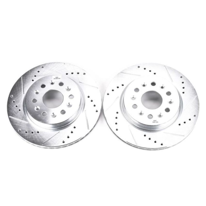 PowerStop AR82193XPR PowerStop Evolution Performance Drilled, Slotted & Plated Brake Rotor Pair