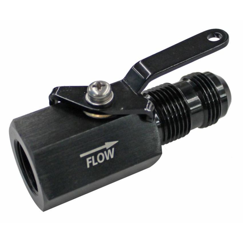 FRAGOLA FRG961010-BL #10 Shut off Valve Black Female Inlet/Male Outlet