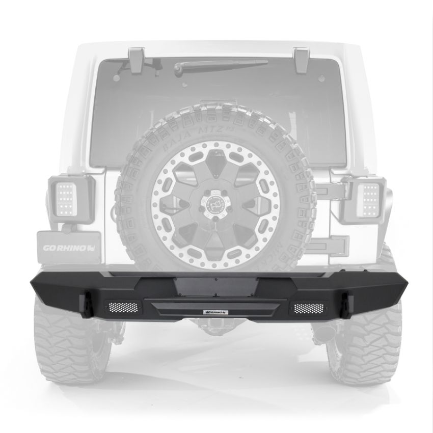 Go Rhino 27215T 07-18 Jeep Wrangler JK Trailline Rear Straight Bumper