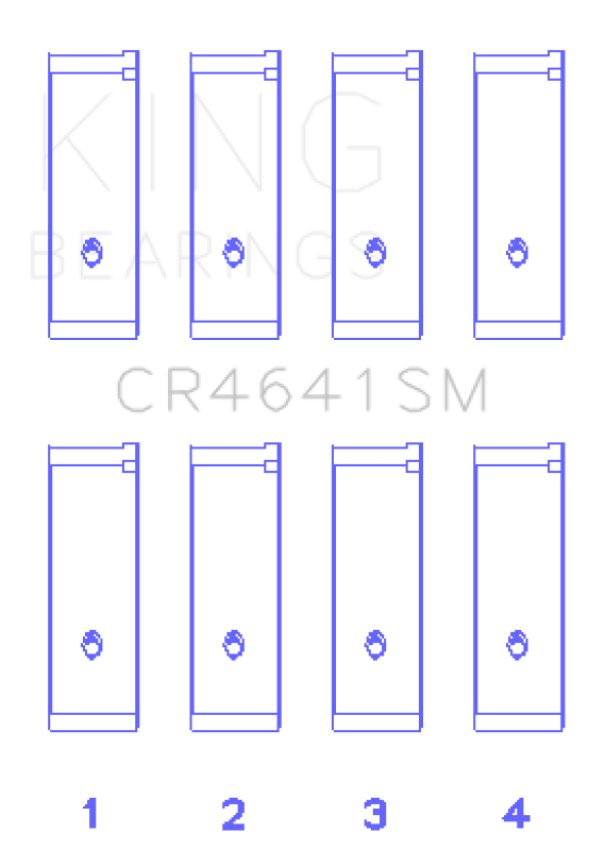King Suzuki J24B (Size STD) Rod Bearing Set
